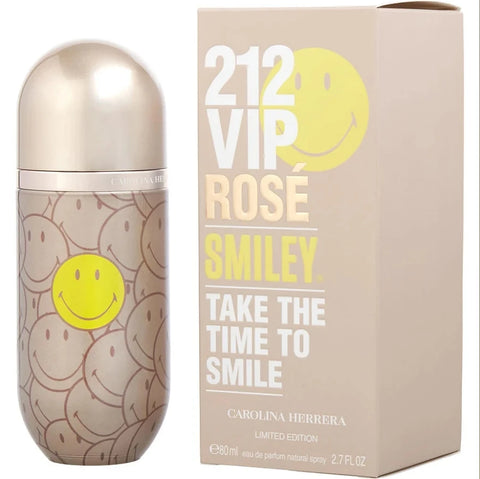 Carolina Herrera 212 Vip Rose Smiley dành cho nữ Eau De Parfum dạng xịt (Phiên bản giới hạn) 80ml